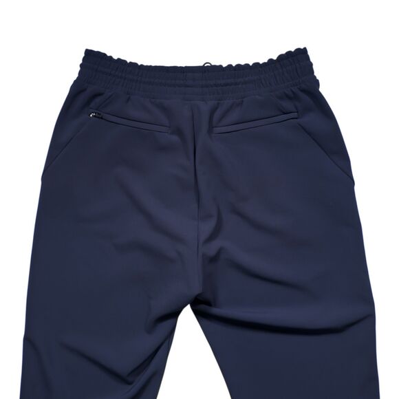 Athleta Metropolis Straight Leg Pants Women's Navy Blue Stretch Joggers Size 10 - Picture 8 of 13